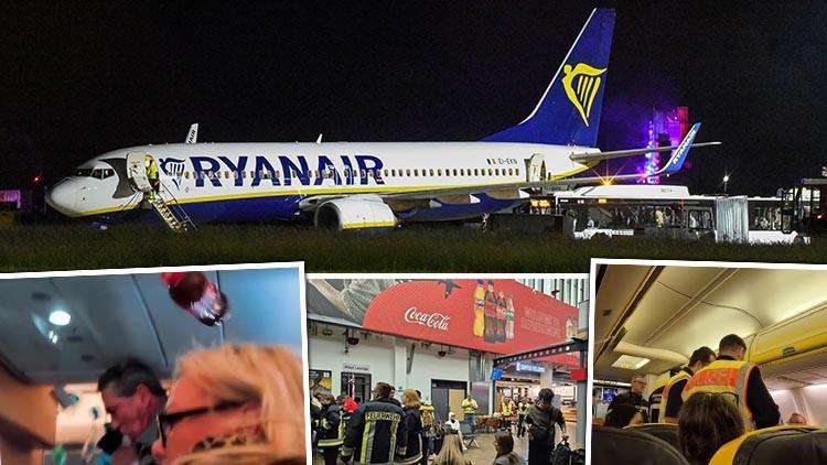 Gökyüzünde korku dolu anlar Havada dehşeti yaşadılar