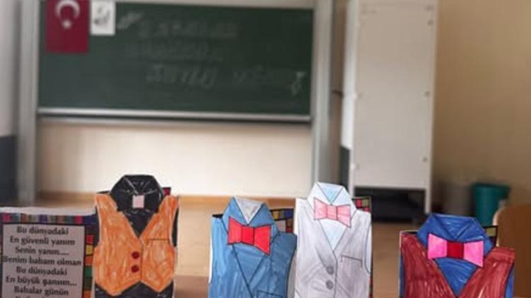 Öğrenciler babalar gününü unutmadı