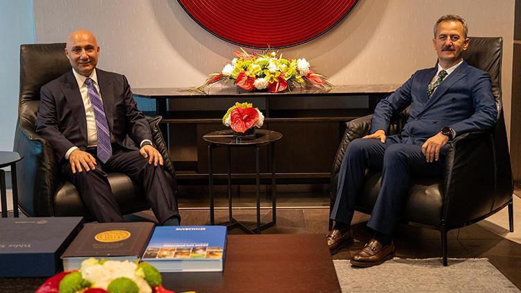 SSB Başkanı Görgün, Halkbank Genel Müdürü Arslan ile görüştü