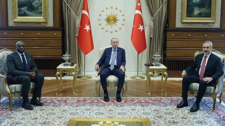 Cumhurbaşkanı Erdoğan, İngiltere Dışişleri Bakanı Lammyyi kabul etti