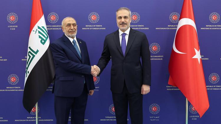Dışişleri Bakanı Hakan Fidan, Irak Temsilciler Meclisi Başkanı Meşhedani ile görüştü