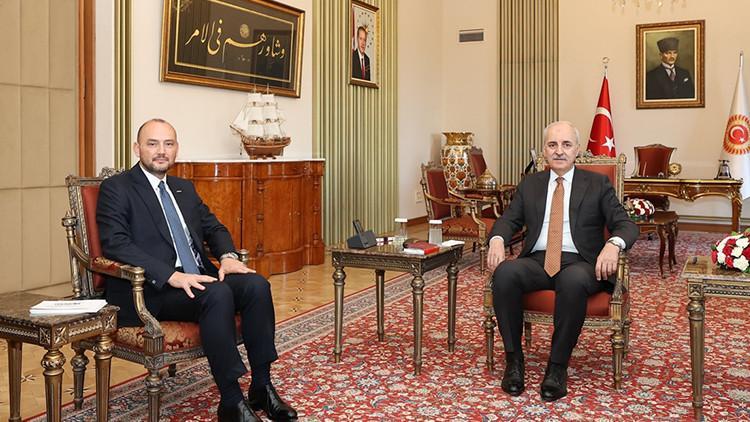 TBMM Başkanı Kurtulmuş, MÜSİAD Genel Başkanı Özdemiri kabul etti