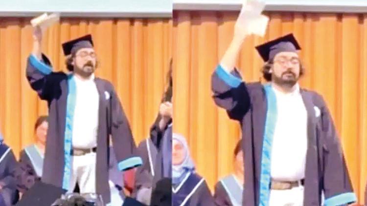 Diplomasını yırtan öğrenciye soruşturma