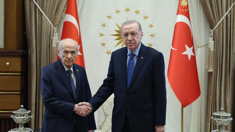 Cumhurbaşkanı Erdoğan, Bahçeliyi kabul etti