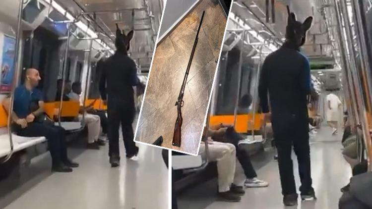 Sarıyerde metroda panik yaratmıştı Elinde tüfekle gezen tavşan maskeli şüphelinin ifadesi ortaya çıktı