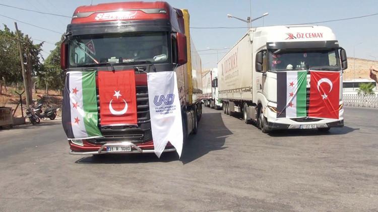 14 yıl aradan sonra TIR’lar yola çıktı... Cilvegözü’nden Şam’a ilk ihracat