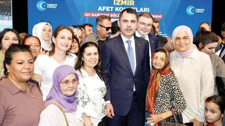 Bakan Kurum Ödemiş’te konuştu: Afet konutları bir yılda bitecek