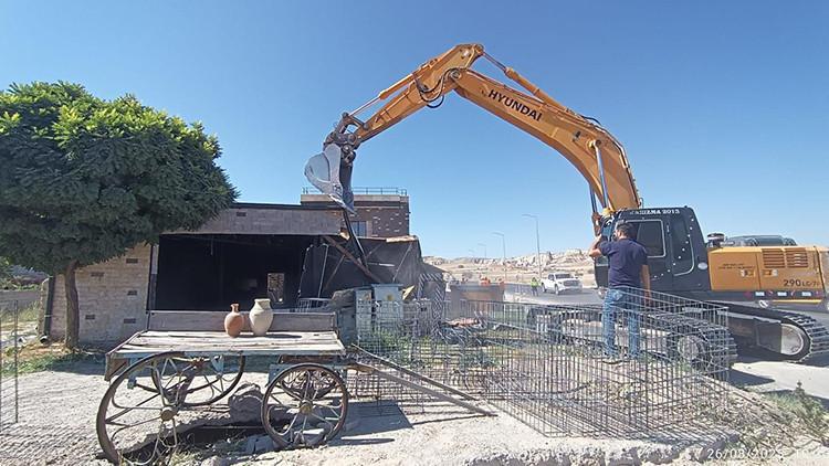 Kapadokya’da kaçağa geçit yok 1432 yapı yıkıldı