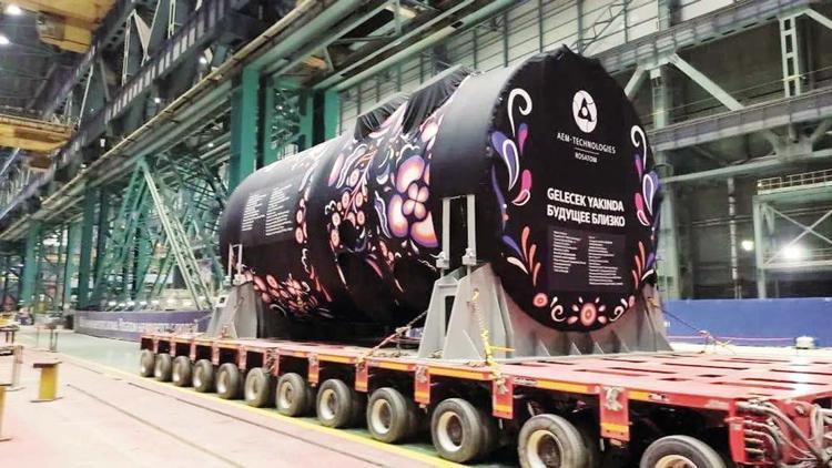 Akkuyu’nun reaktör kabı yola çıktı