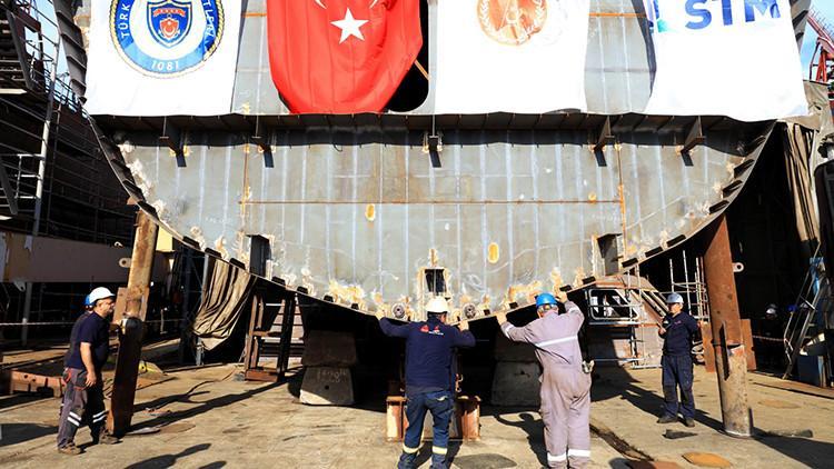 Türk denizcilik tarihinde dönüm noktası İlk kez kızağa alındı Türk denizcilik tarihinde dönüm noktası İlk kez kızağa alındı