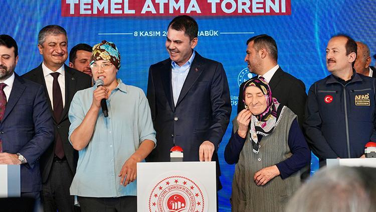 Ben burada otururum, ateşi geçirmem demişti Bakan Kurum ile temel attı