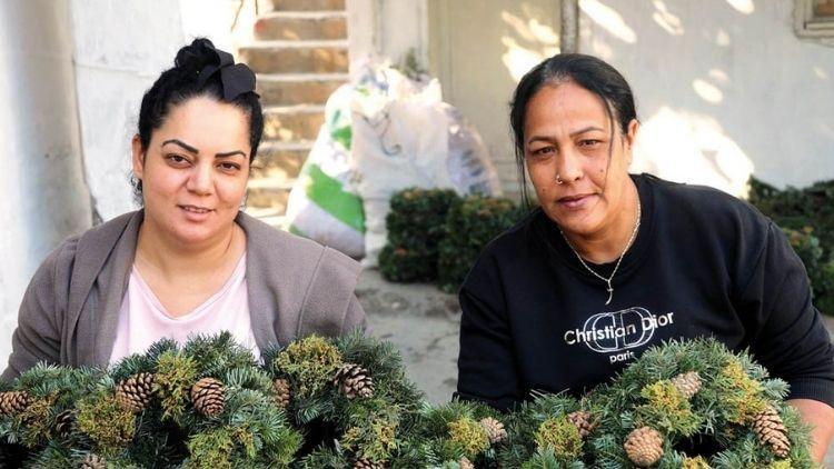 El yapımı Noel çelenkleri 20 ülkeye ihraç ediliyor