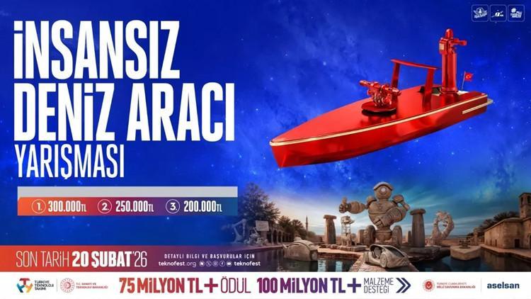 TEKNOFEST 2026 İnsansız Deniz Aracı Yarışması için başvurular sürüyor