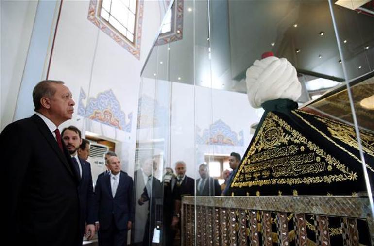 Erdoğan, Yavuz Sultan Selim Türbesinde