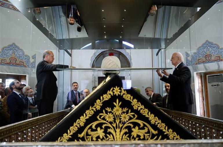 Erdoğan, Yavuz Sultan Selim Türbesinde