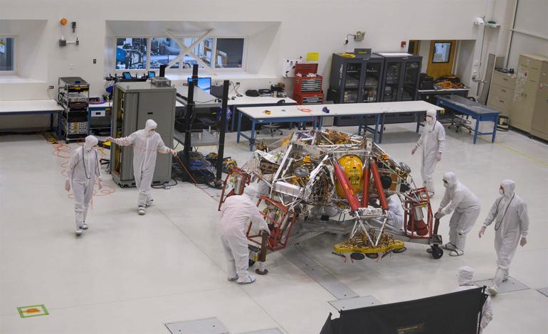 NASAs trip to Mars begins in California clean room