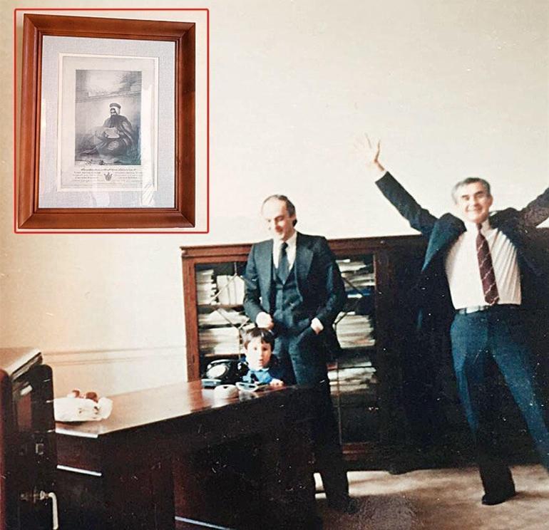 Unofficial historical registry of Turkish diplomacy on table shelf