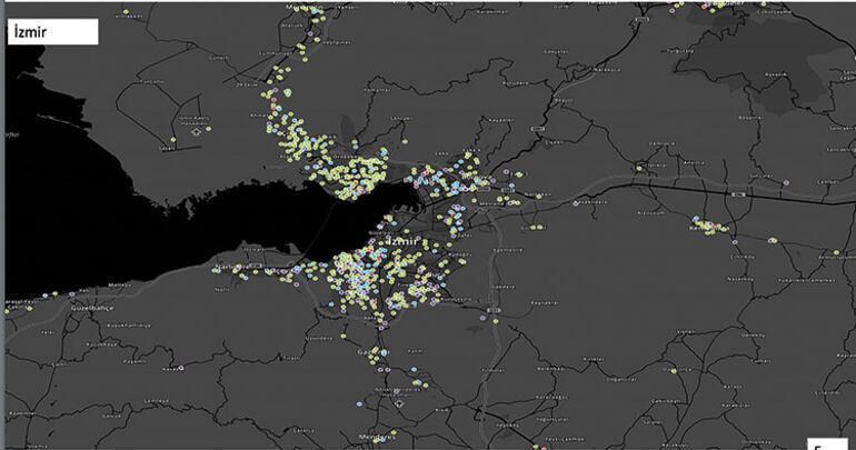 Coronavirus hits districts unevenly in large Turkish provinces