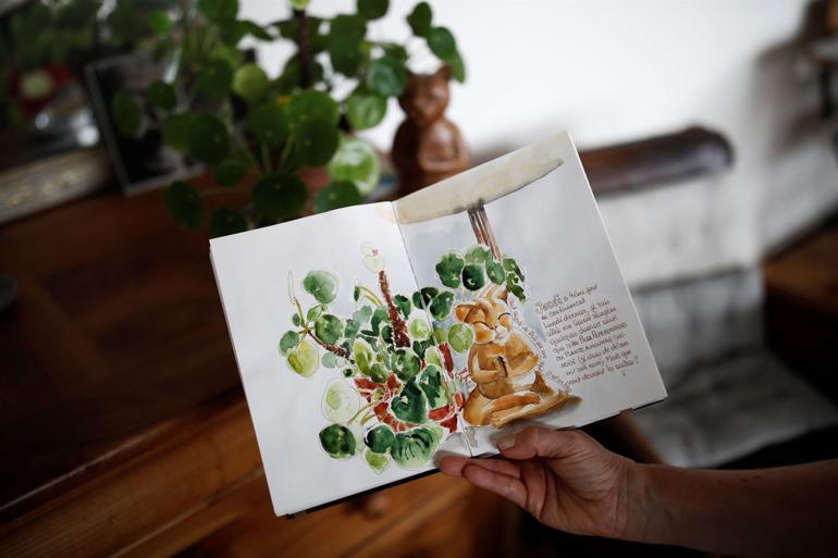 Beauty in radishes: Parisian tells lockdown story in watercolor