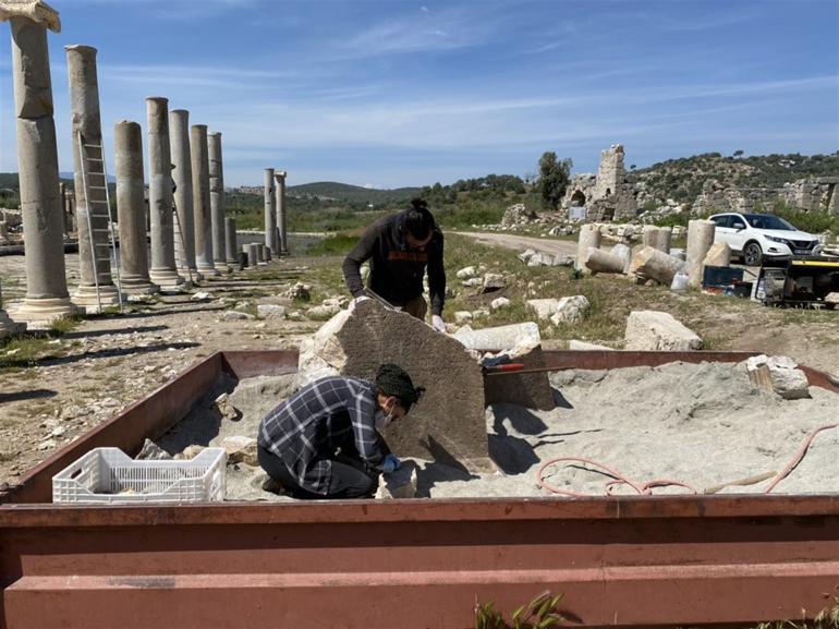 Inscription unearthed in ancient city of Patara