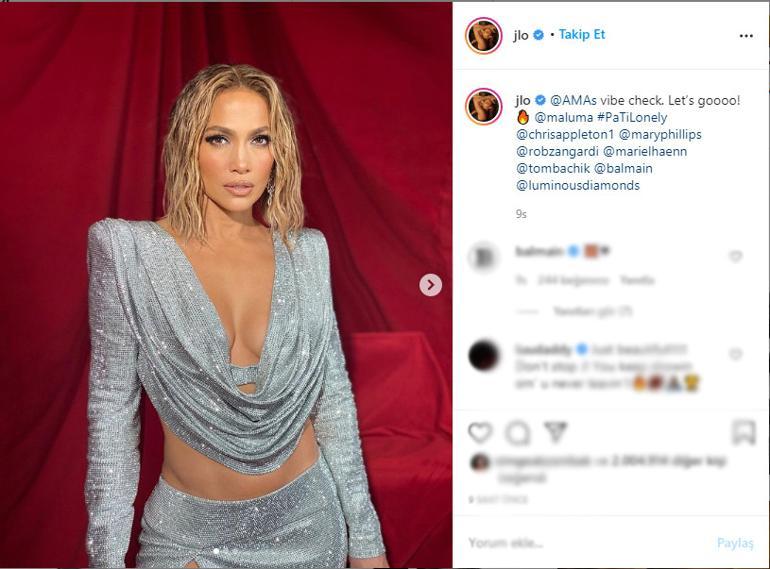 Jennifer Lopez 2020 Amerikan Müzik Ödülleri Stili