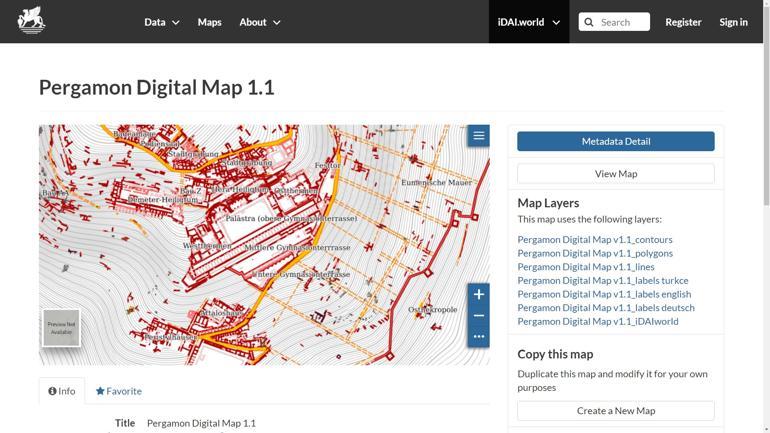 Bergama ancient city in digital world