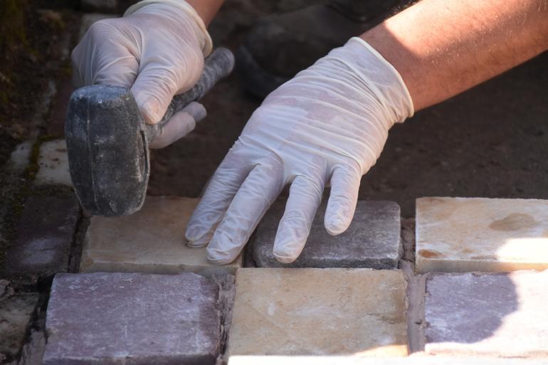 Byzantine church’s base ground undergoing restoration