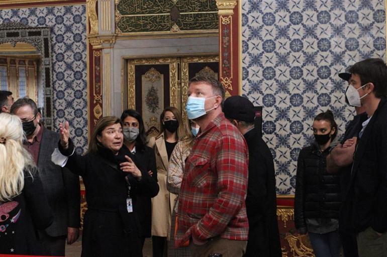 Director Guy Ritchie visits historical sites in Istanbul