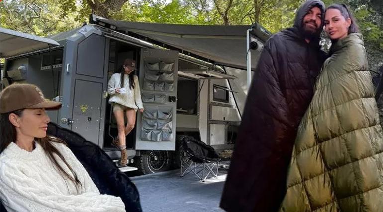 Ünlü oyuncu karavan tatilinde... 5 yıldızlı otel yerine kamp
