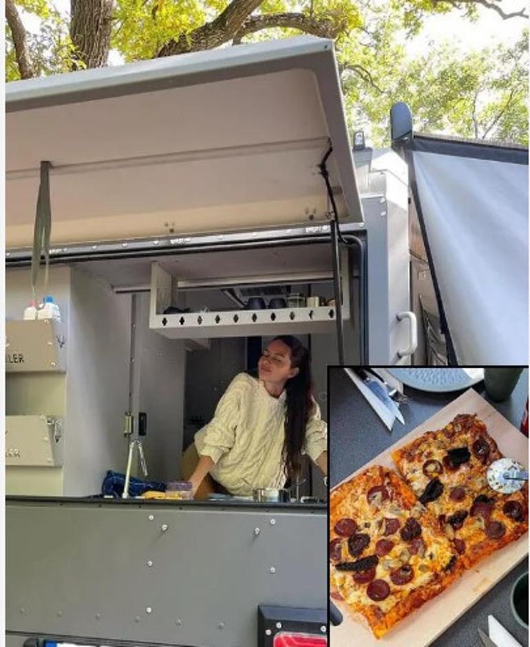 Ünlü oyuncu karavan tatilinde... 5 yıldızlı otel yerine kamp
