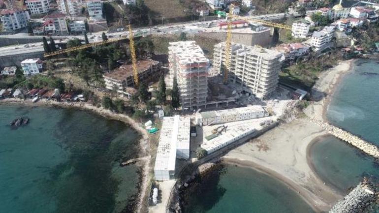 Cumhurbaşkanı Erdoğanın tepki gösterdiği binalar yıkıldı... Orduda kıyı şeridi halka açıldı