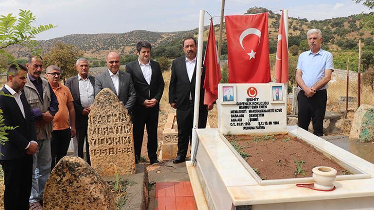 Mardinde  yirmi altı yıl arayla aynı günde, aynı yaşta şehit olan baba ve oğlu anıldı