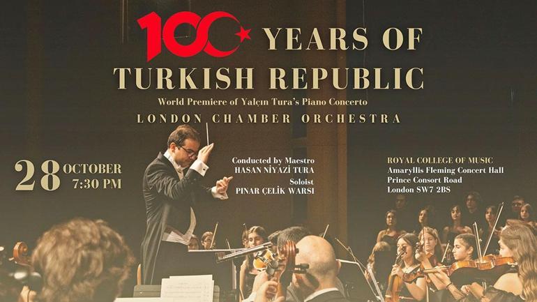 Yalçın Tura’nın piyano konçertosunun dünya prömiyeri 100. yıl konserine damga vuracak