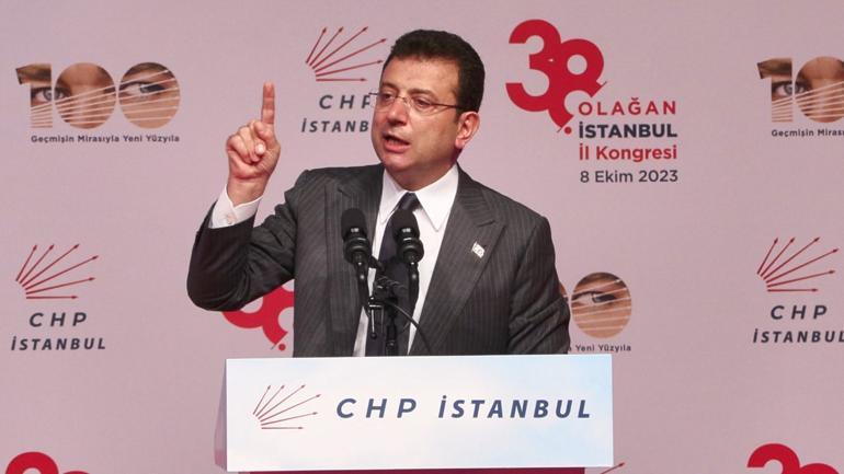 CHP İstanbul İl Kongresinde İBB Başkanı İmamoğlu’nun sözleri sloganlarla kesildi