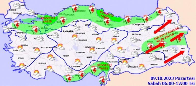 Meteorolojiden yeni hava durumu raporu 14 kente sarı kodlu uyarı