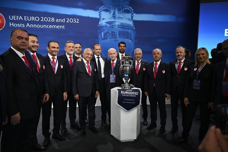 Son Dakika: EURO 2032ye Türkiye ve İtalya ev sahipliği yapacak İki ülke 5er stadyum...