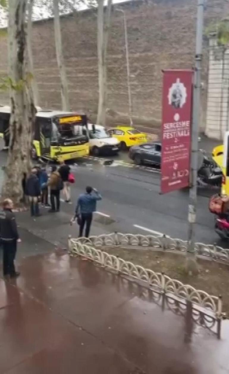 Beşiktaşta iki İETT otobüsü çarpıştı