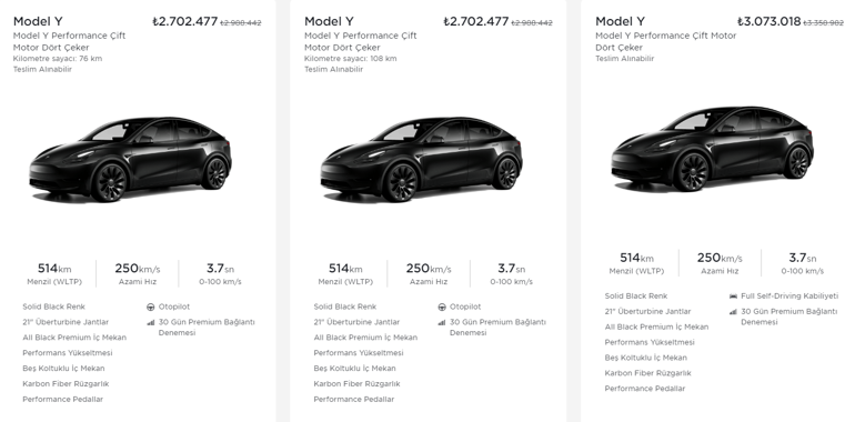 Tesla Türkiyeden indirim 400 bin liraya yakın fiyat düşüşü var