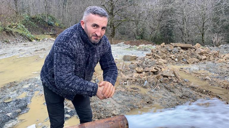 Rize Ayderde jeotermal keşif... Eve götürüp, ilaç olarak kullanacağım