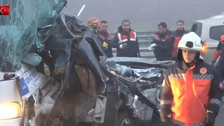 Kuzey Marmara Otoyolu'nda feci kaza! 7 ara birbirine girdi: 10 can kayb, 59 yaral