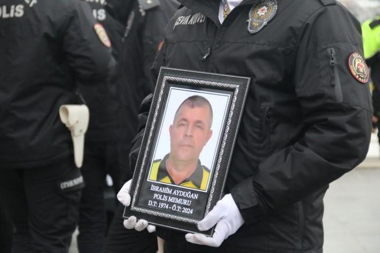 Kanserden hayatını kaybeden polis memuru için tören düzenlendi