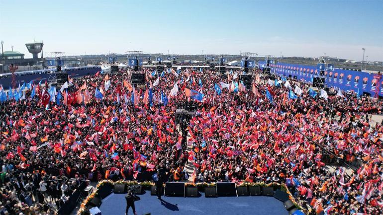 AK Parti İstanbul mitingi... Cumhurbaşkanı Erdoğan: Bavul dolusu paranın izahını yapamadılar