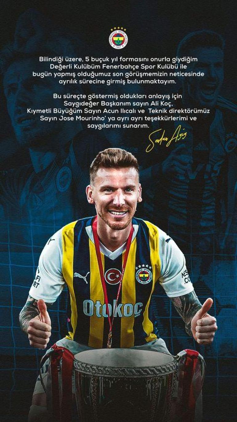 Fenerbahçeden Serdar Aziz için resmi açıklama