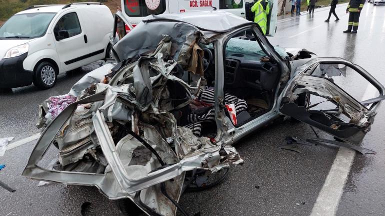 Samsun-Ankara kara yolunda zincirleme kaza 3 can kaybı, 10 yaralı