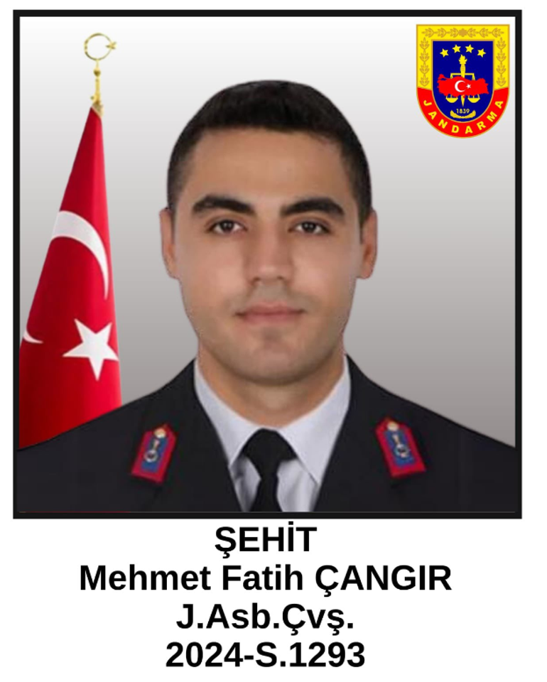 Orduda görevi sırasında motosiklet çarpan jandarma astsubay Mehmet Fatih Çangır şehit oldu