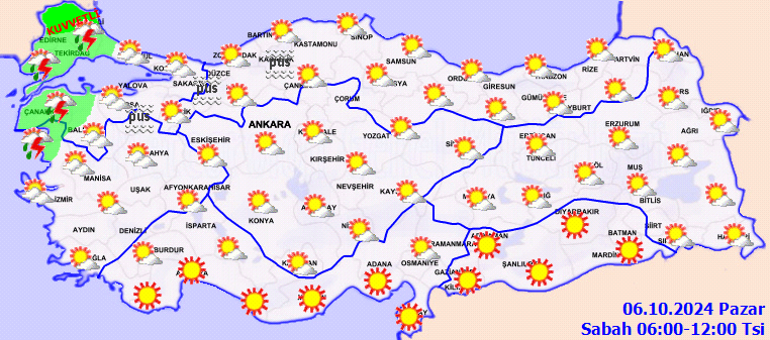 Son hava durumu tahminleri il il | Yarın (6 Ekim) hava nasıl olacak Pazar günü yağmur var mı Meteoroloji İstanbula saat verdi: Sağanak geliyor