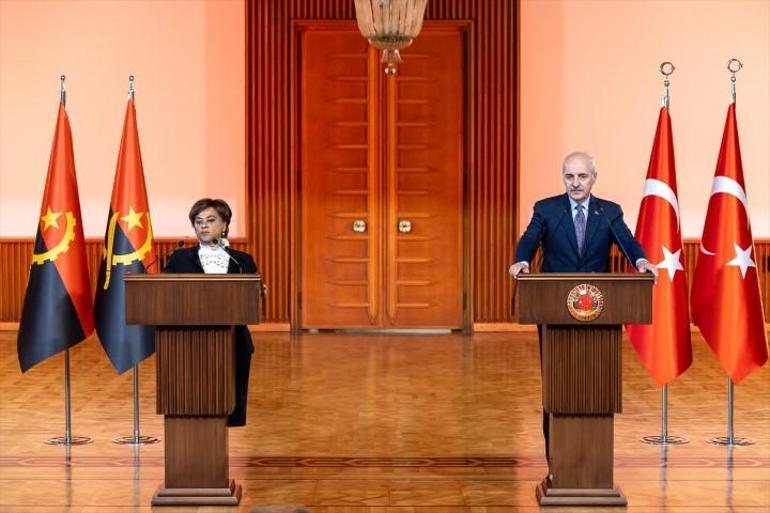 TBMM Başkanı Kurtulmuş, Meclis'te Angola Meclis Başkanı Cerqueira ile  görüştü - Son Dakika Haberleri İnternet