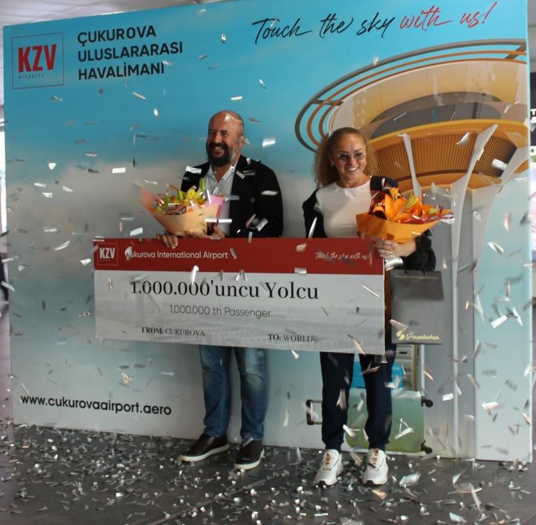 Çukurova Uluslararası Havalimanı 1 milyonuncu yolcuyu ağırladı