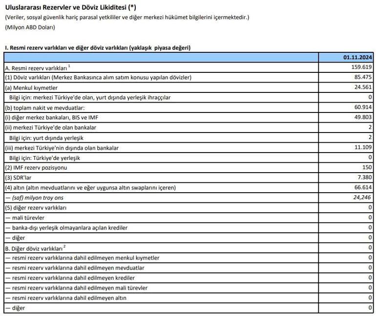 Merkez Bankasının rezervleri rekor kırdı