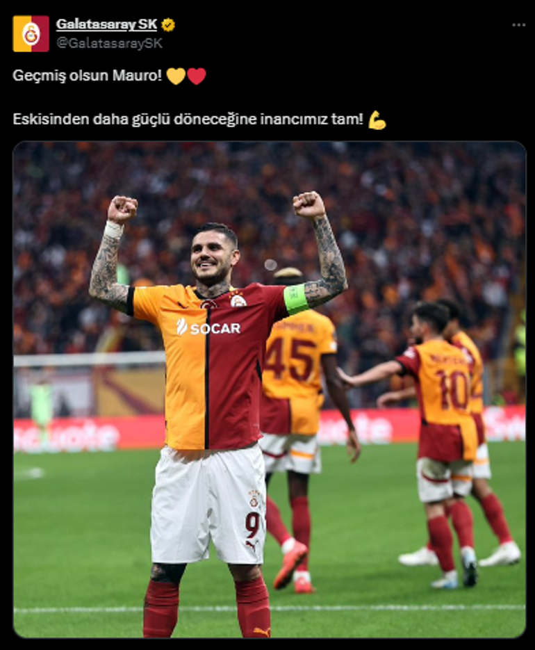 Son dakika: Galatasarayda Mauro Icardi şoku Sezonu kapattı...